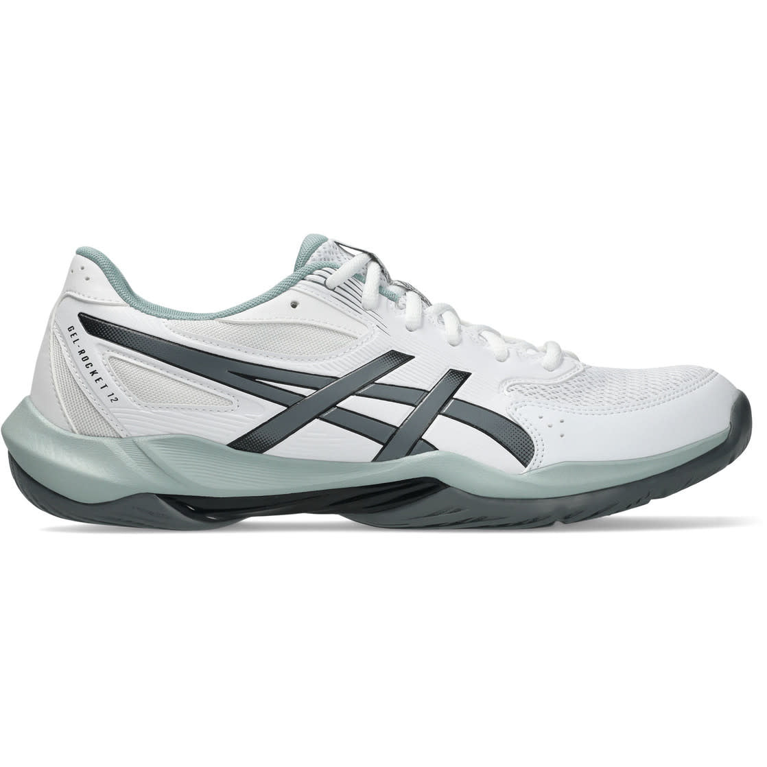 Asics Gel-Rocket 12 zaalhockeyschoenen wit/grijs