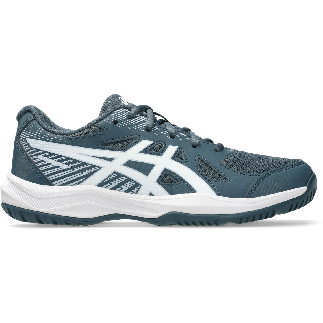Asics Upcourt 6 GS zaalhockeyschoenen donkerblauw/wit