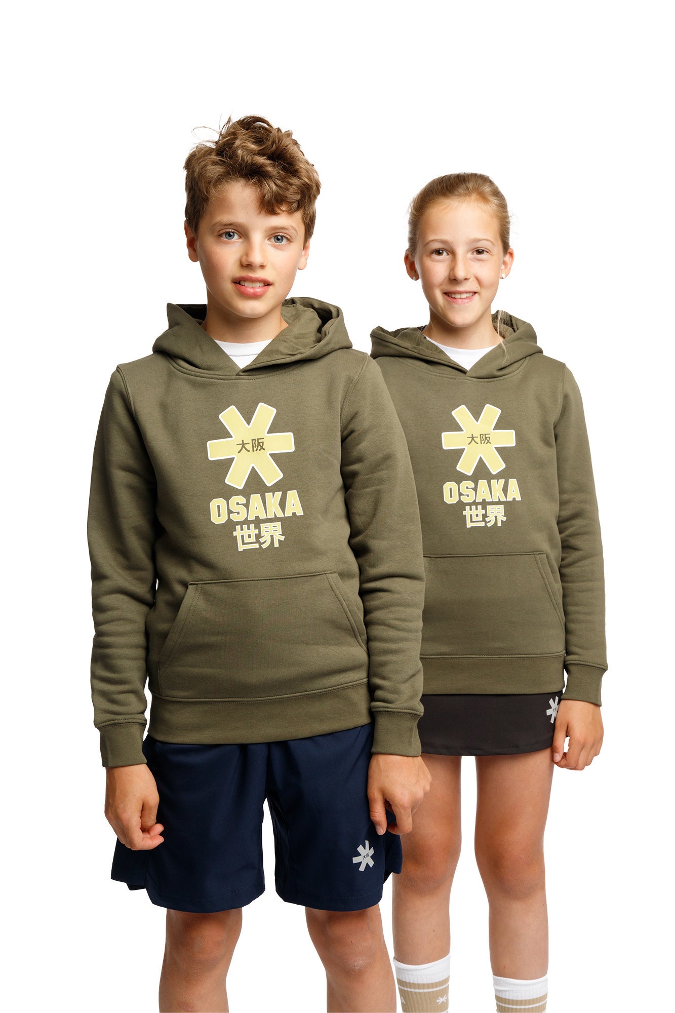 Osaka Deshi Hoodie Classic Logo Suede - Khaki